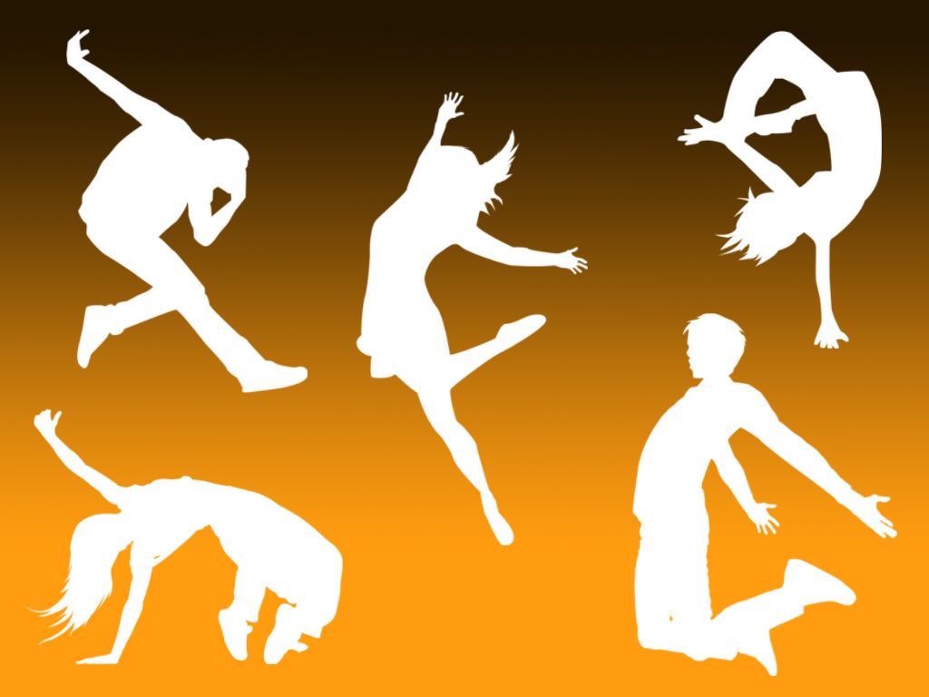 Dancing People Silhouettes - Brushes - Fbrushes