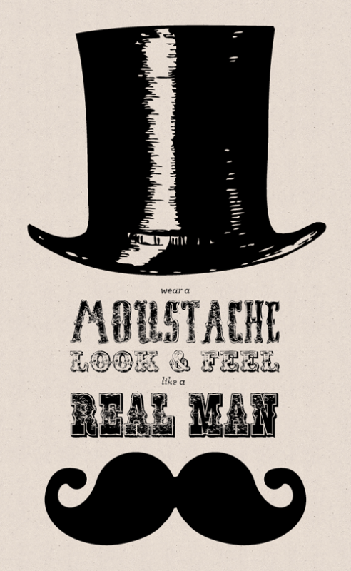 Classic Mustache & Top Hat Style - Embrace Timeless Masculine Elegance