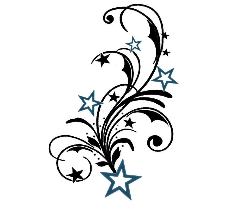 Pictures Of Flowers Tattoospictures Of Stars Tattoos  ClipArt Best