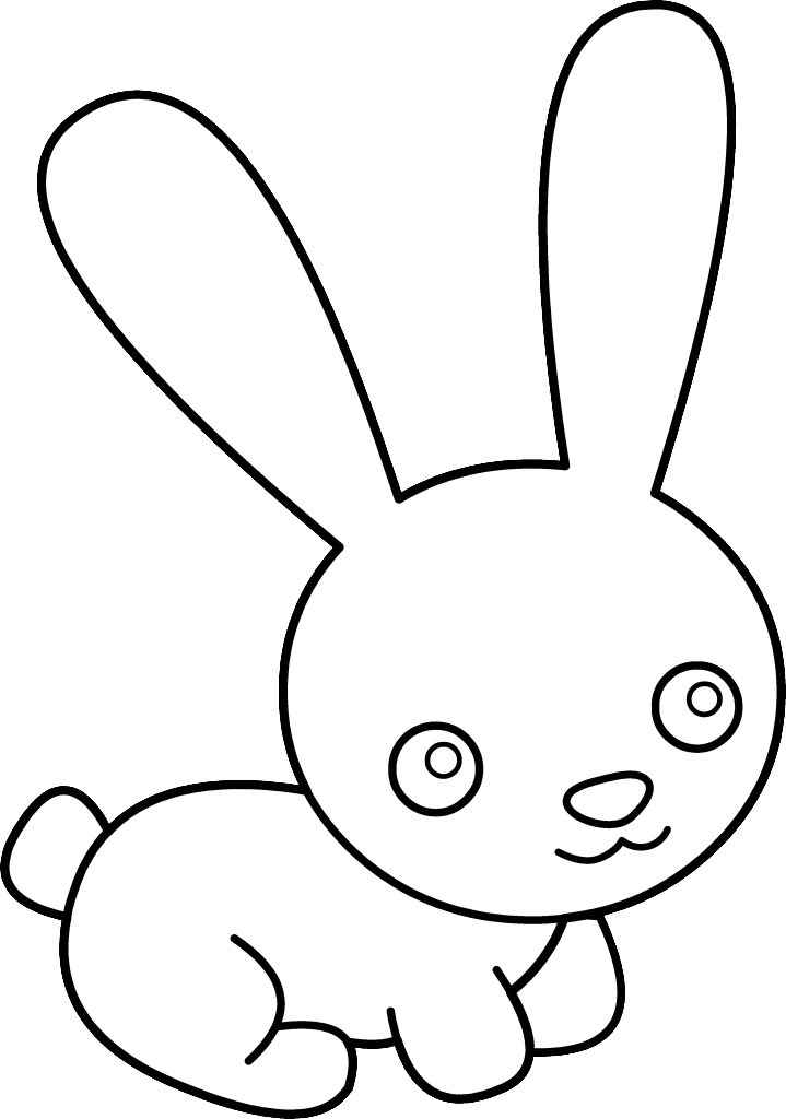 Bunny clip art free coloring pages | Coloring Pages