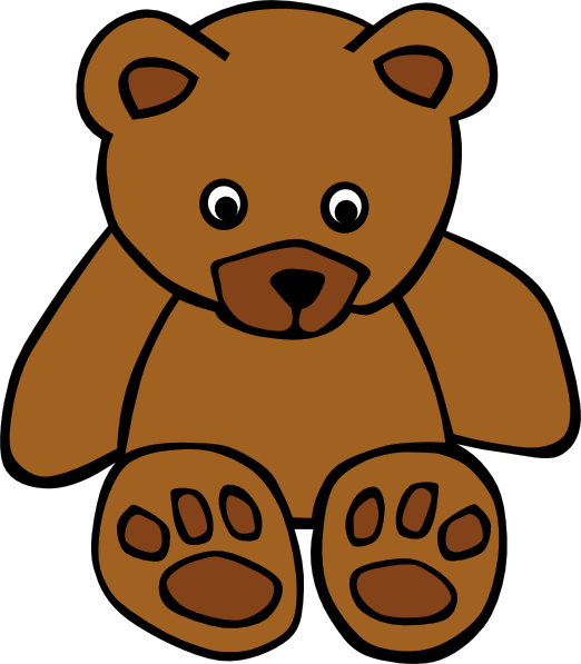 Simple Teddy Bear clip art - vector clip art online, royalty free 
