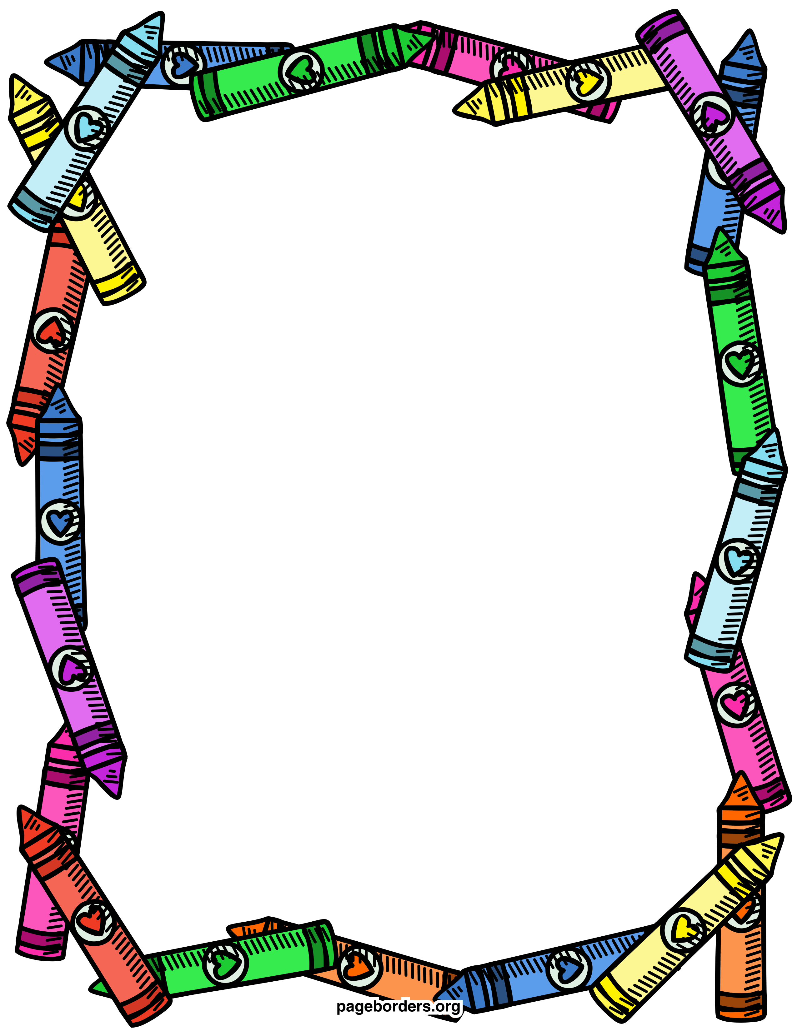 colorful border templates