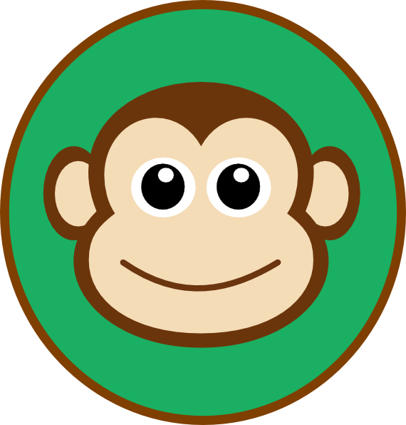 Monkey Topper clip art - vector clip art online, royalty free 