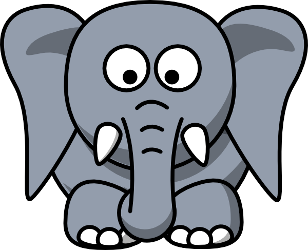 Sad Elephant Cartoon - Free Illustration for Kids’ Content & Emotional Learning
