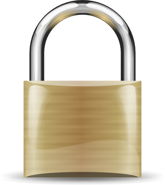 Padlock clip art - vector clip art online, royalty free  public 