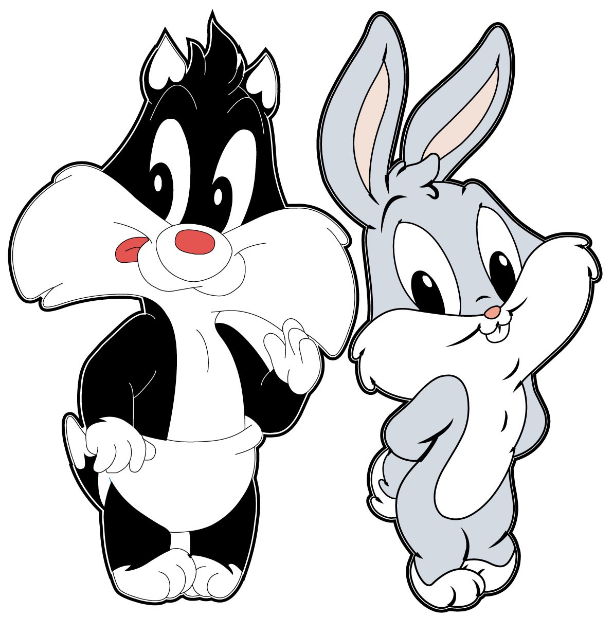 Baby Sylvester and Baby Bugs Bunny Wallpaper For Free Download 