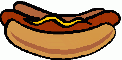 Hot Dog Fast Food Cartoon Clip Art | Sticker