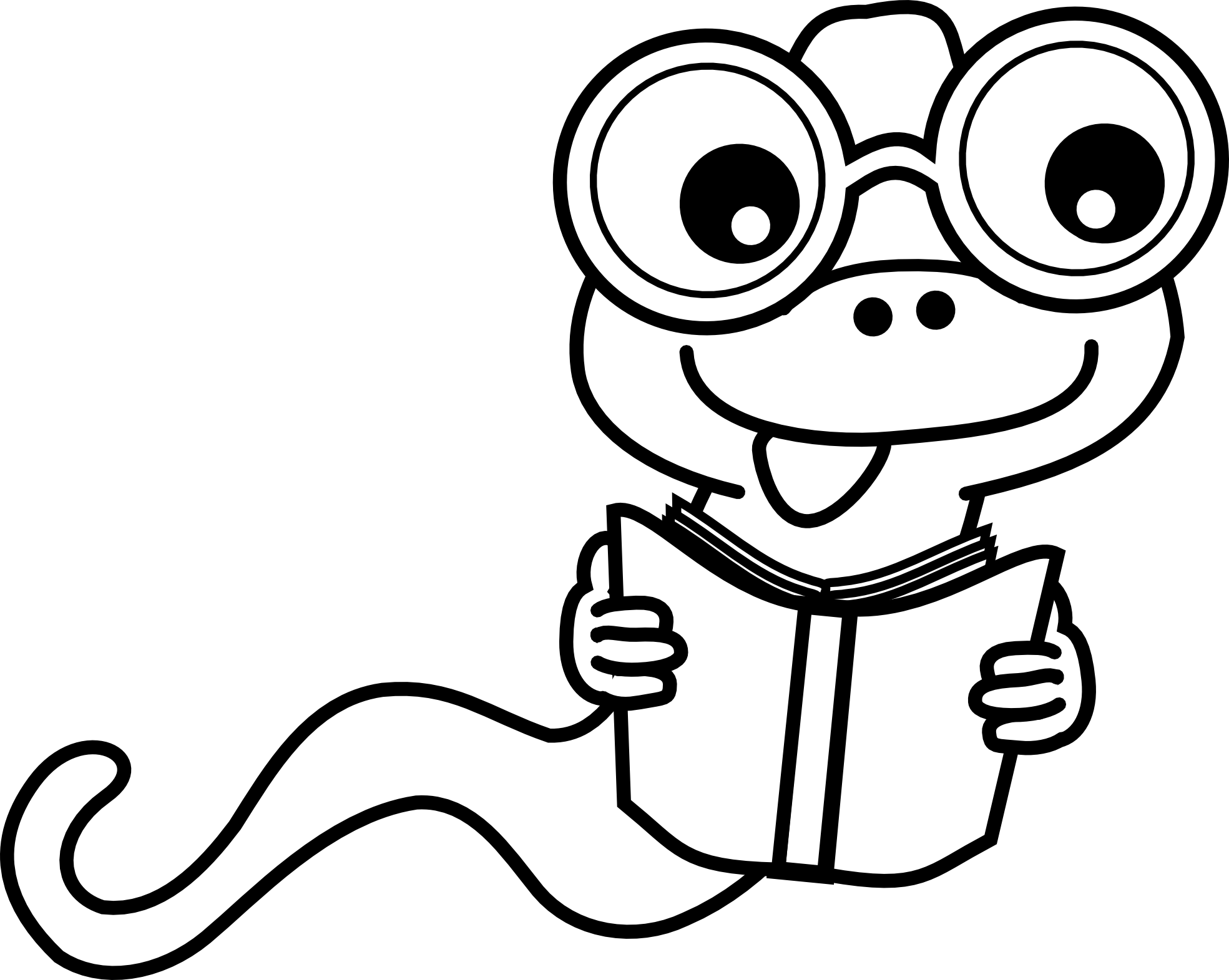 Bookworm Clip Art Black And White | Clipart library - Free Clipart 