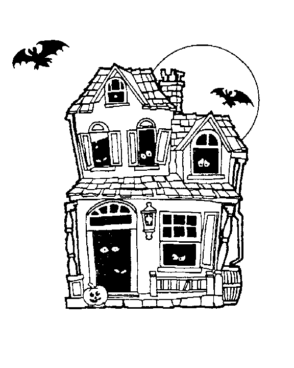 Free Haunted House Clipart - Public Domain Halloween clip art 