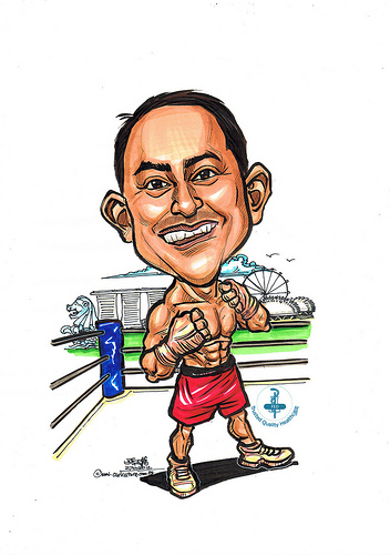 boxer caricature - Clip Art Library