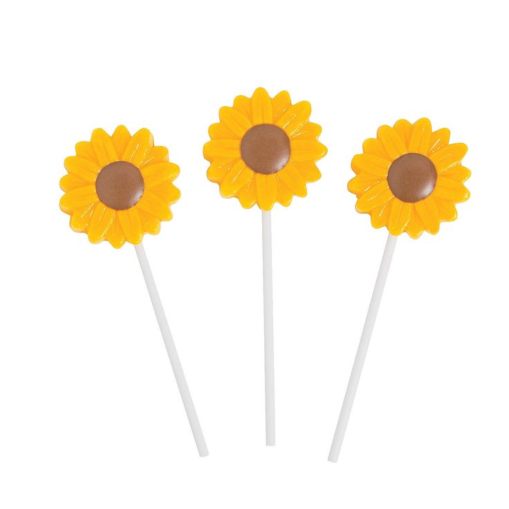 Sunflower Lollipops - Festive Candy for Weddings, Parties & Spring Events