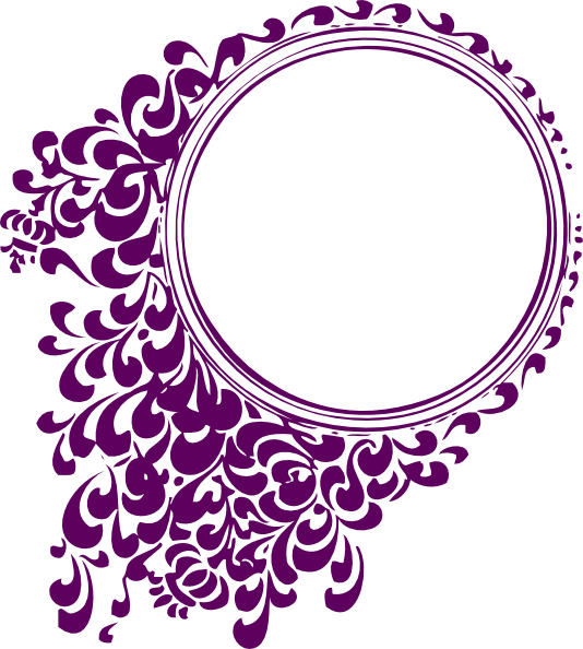 Purple Filigree Circle Clip Art at Clipart library - vector clip art 