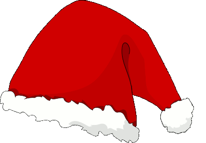 cartoon santa hat