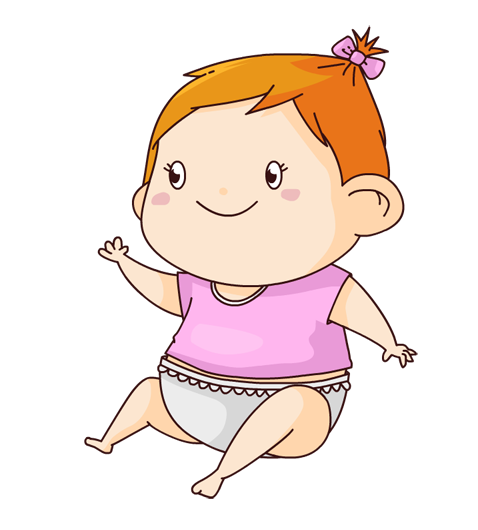 Free to Use  Public Domain Baby Girl Clip Art