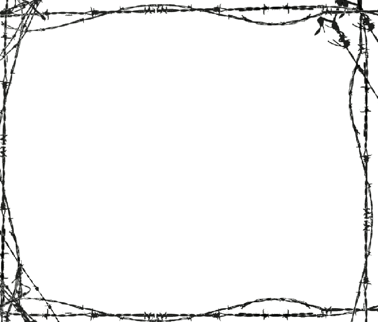 Barbed Wire Border by hellstained on Clipart library