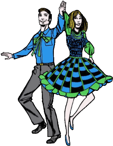 Retro 1970s Dance Couple Illustration | Vintage Disco Fashion Art