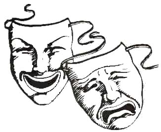 Actor Acting Comedy And Tragedy Clipart - Free Clip Art Images