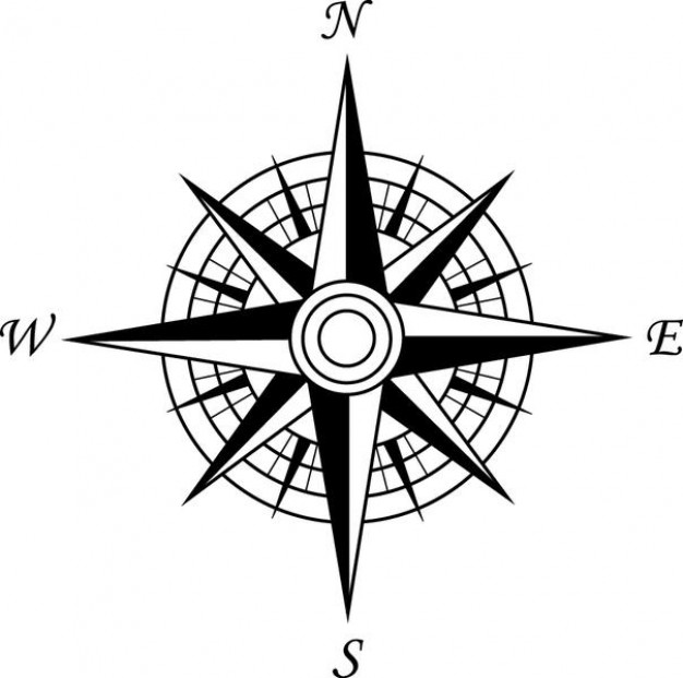 Simple Compass Cardinal Points | Download Free Vector Graphic