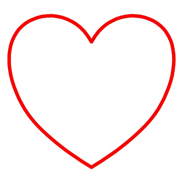 Free Red Heart Outline, Download Free Red Heart Outline png images