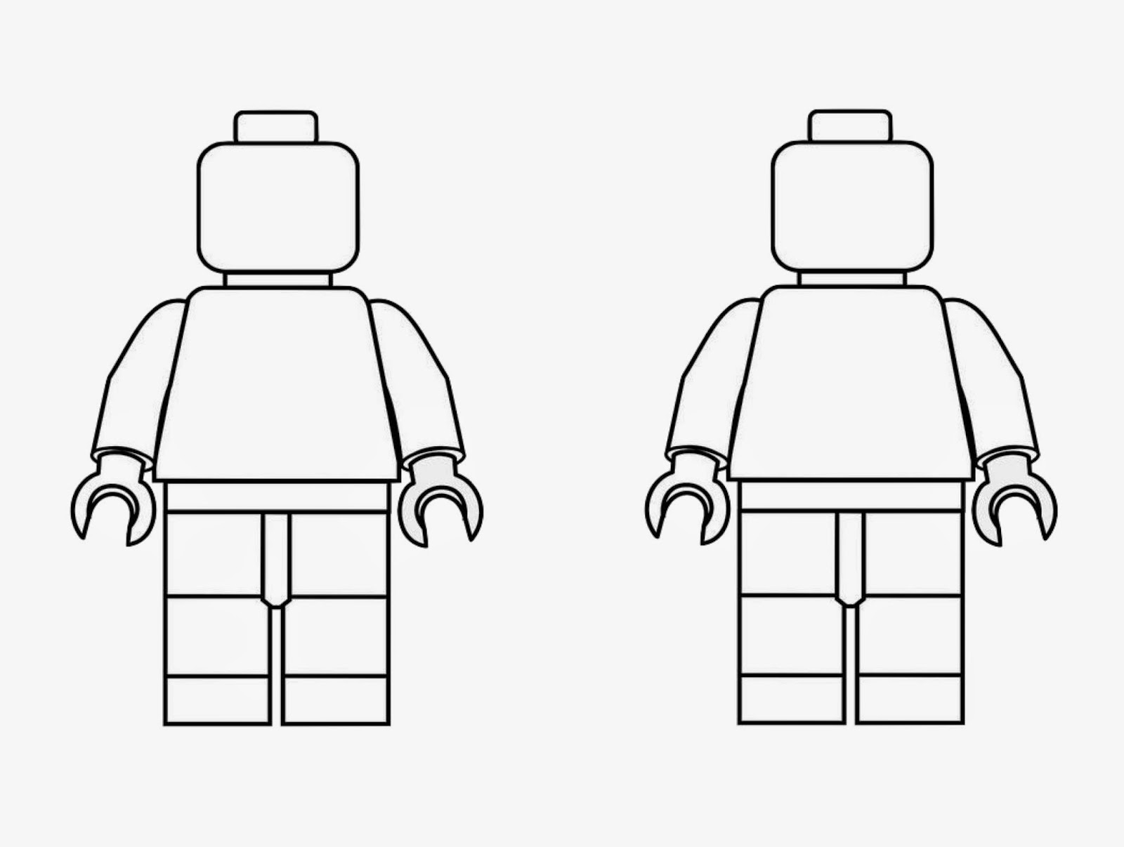 Spring Time Treats: Lego men coloring page