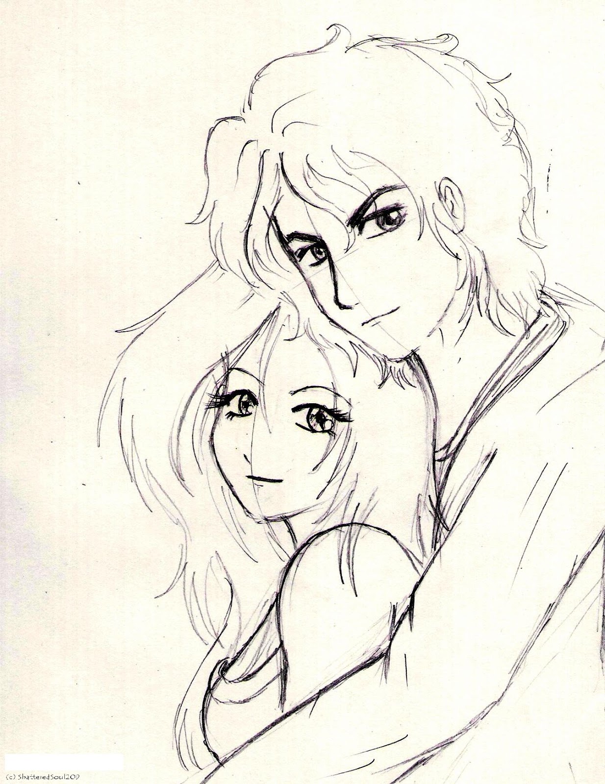 Cute Couple Sketch  DesiPainterscom