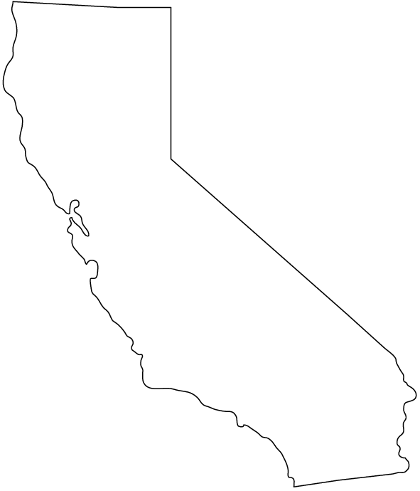 California Outline Map