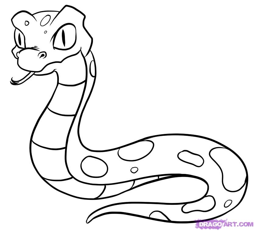 How to Draw a Snake Step by Step Easy For Kids  YouTube