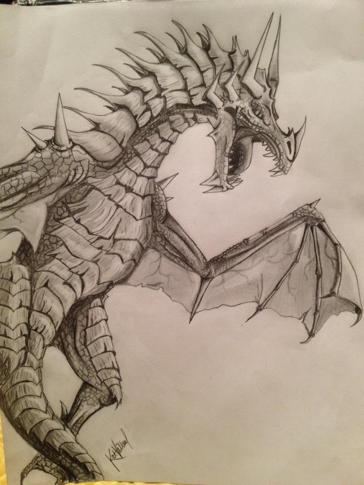 awesome dragon drawings  Clip Art Library