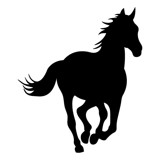 Quarter Horse Silhouette Clipart