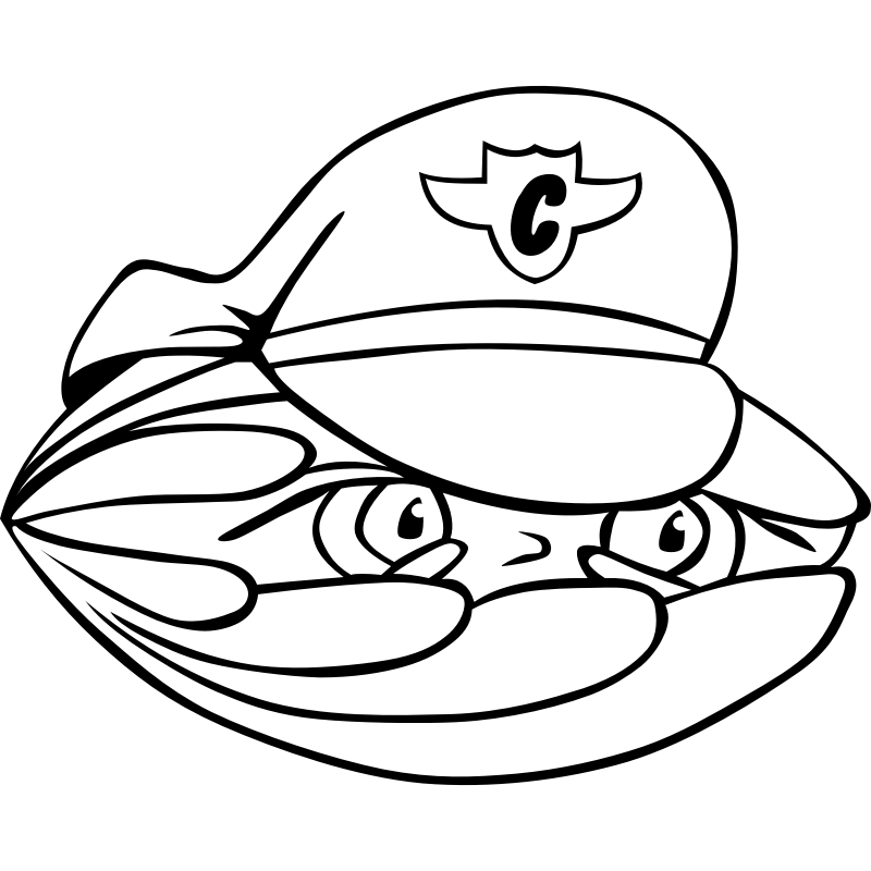 Clipart - Clam Security Guard
