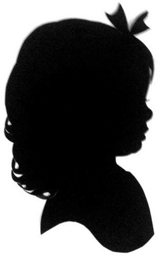 Little Girl Profile Silhouette 21014 | ZWALLPIX