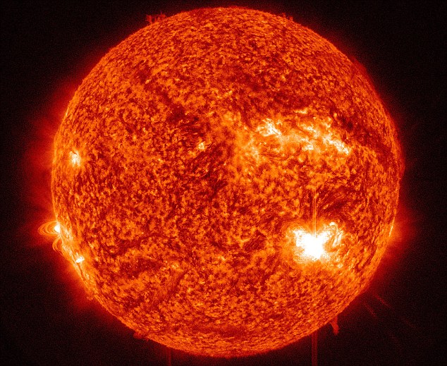 The Sun: Close-Up View of Solar Surface and Active Regions