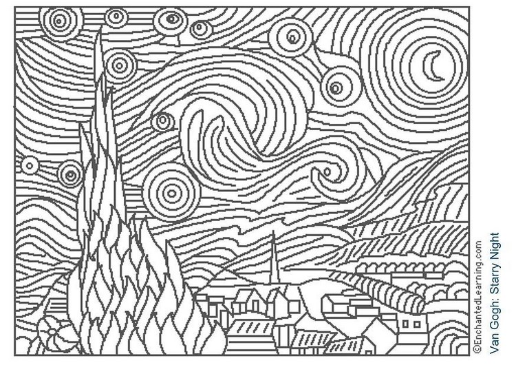 artist coloring pages for kids