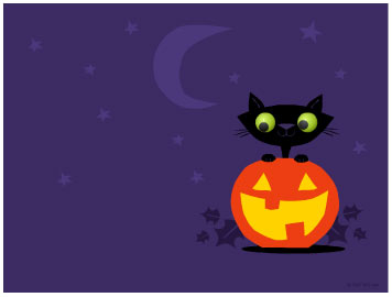 cute cat halloween backgrounds - Clip Art Library