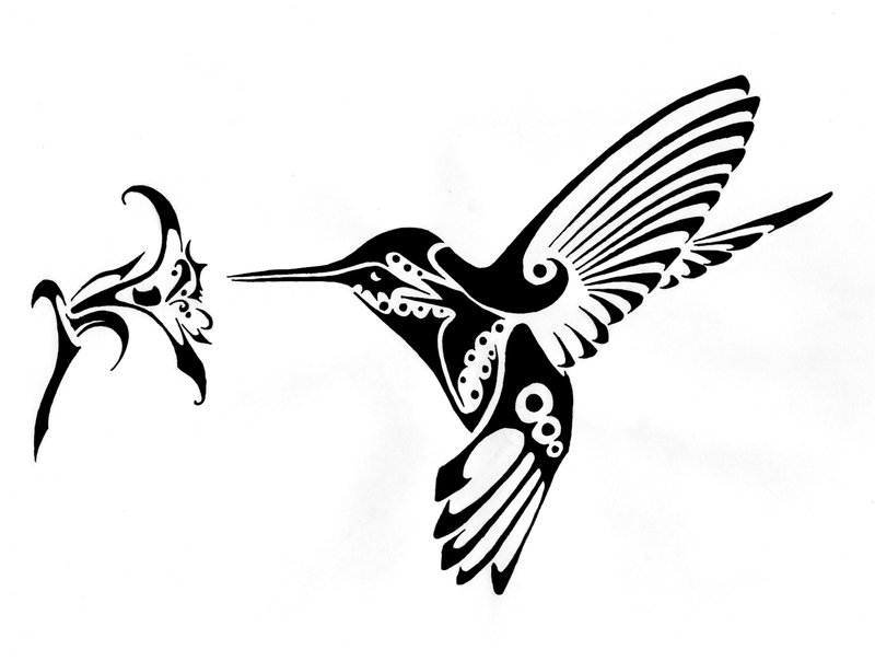 Clipart library: More Like Hummingbird tribal tattoo by Finaira
