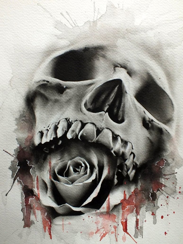 Recent #skull #clock #rose tattoo #duet #trending #blackandgreytattooa... |  TikTok