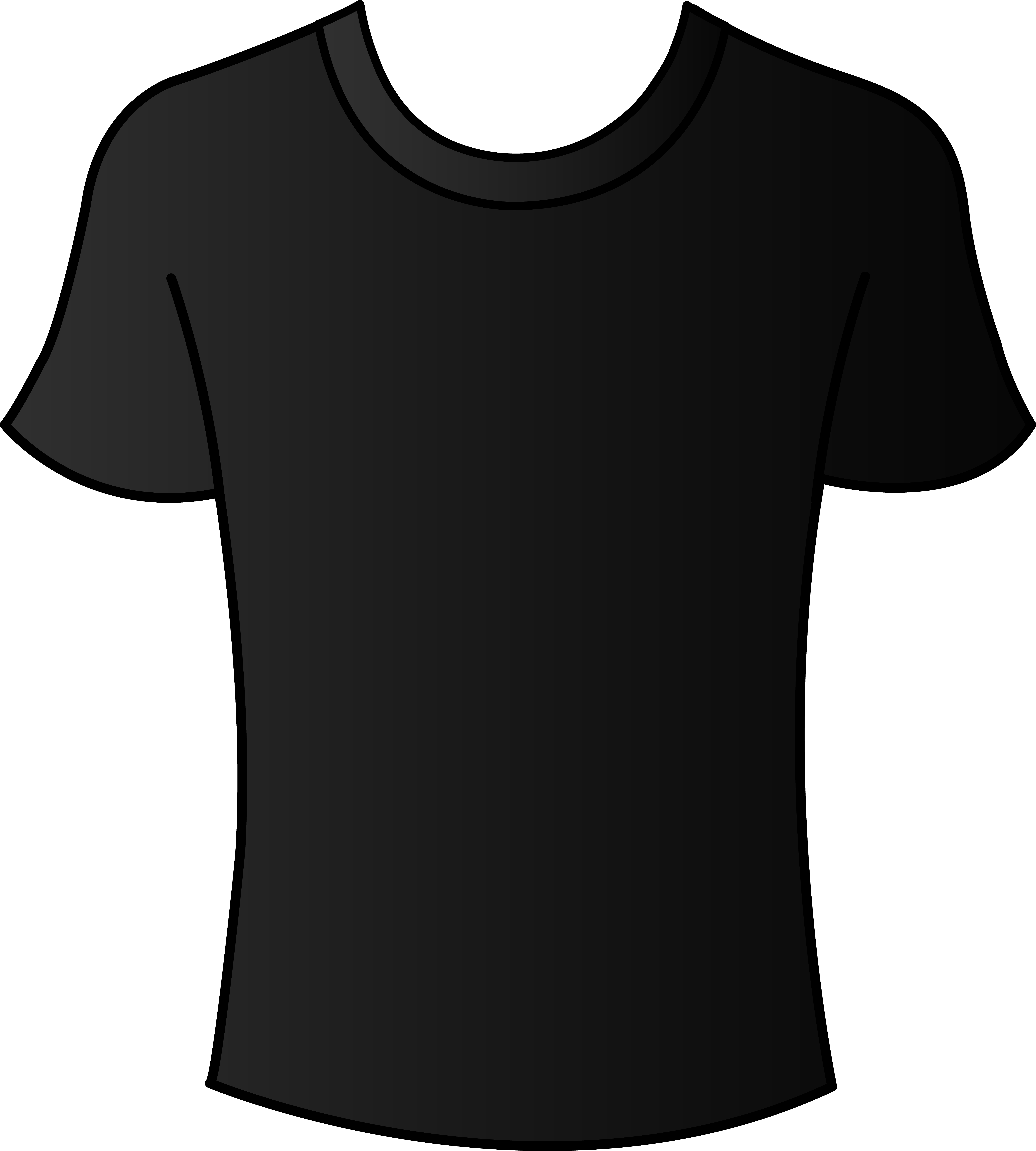 Blank Black T Shirt Template Front And Backviewing Gallery For 