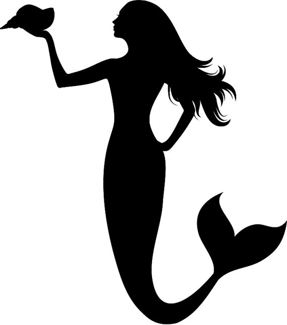 Free Mermaid Stencil, Download Free Mermaid Stencil png images, Free ...