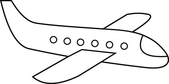 airplane outline drawing