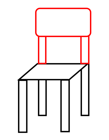 Premium Vector | Continuous line drawing of simple modern cafe chair