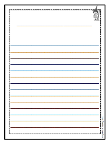 Third Grade Writing Paper With Borders