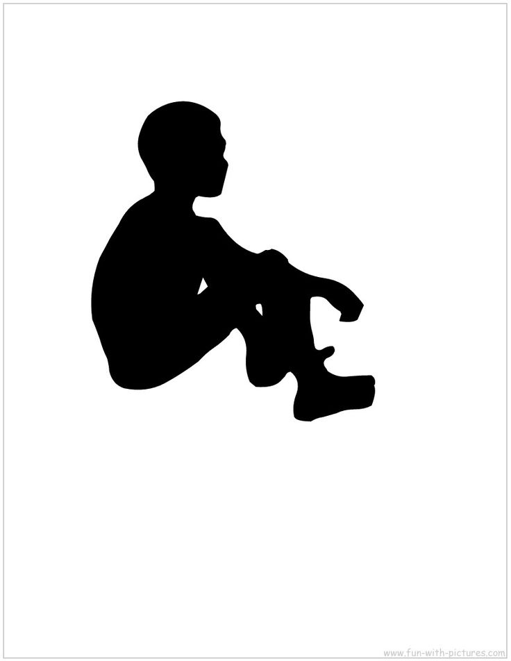 boy silhouette | Drawing ideas | Clipart library