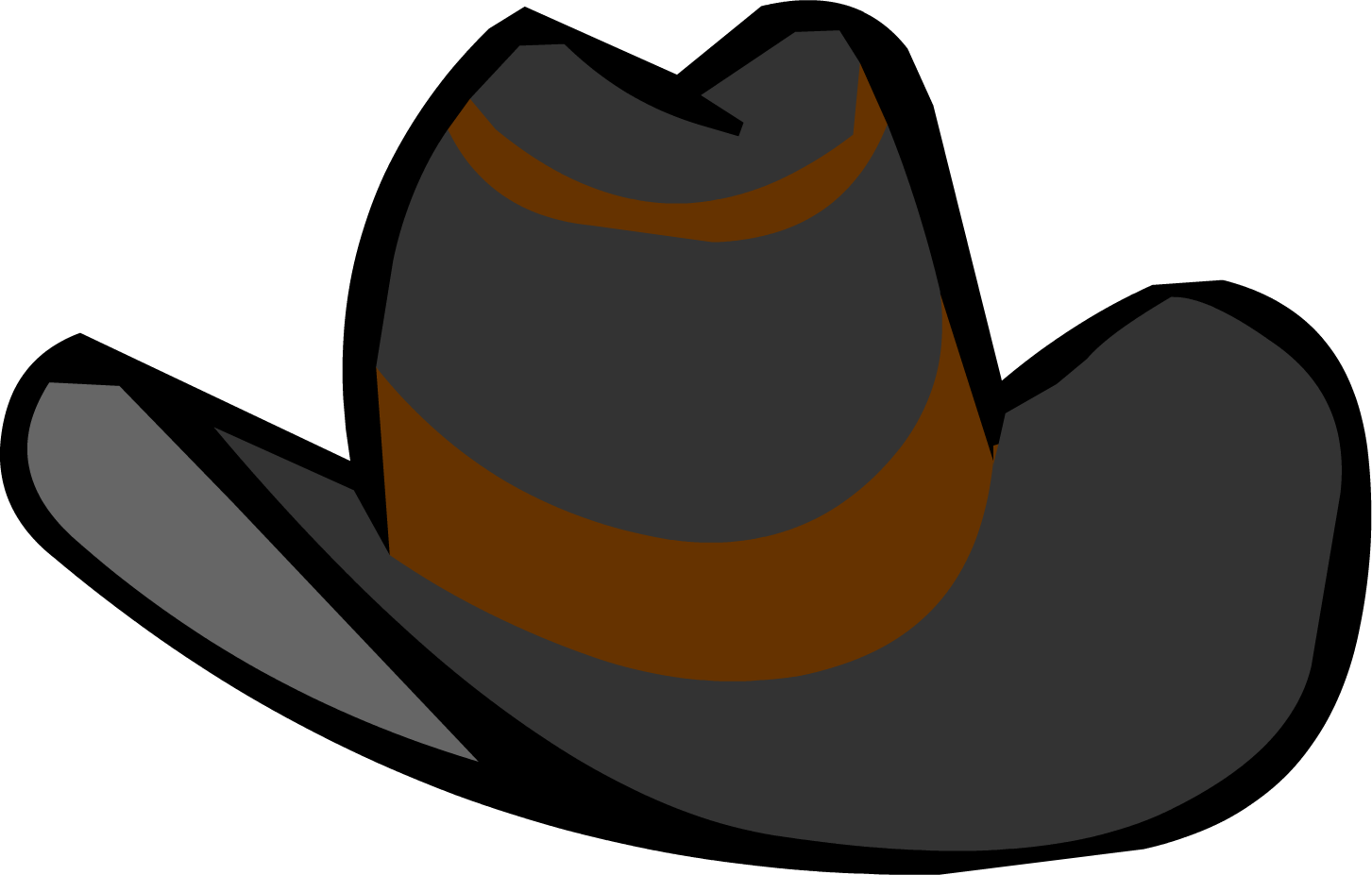 Image - Black Cowboy Hat clothing icon ID 433.png - Club Penguin 