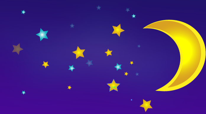 Moon and Stars Vector Tutorial using Illustrator