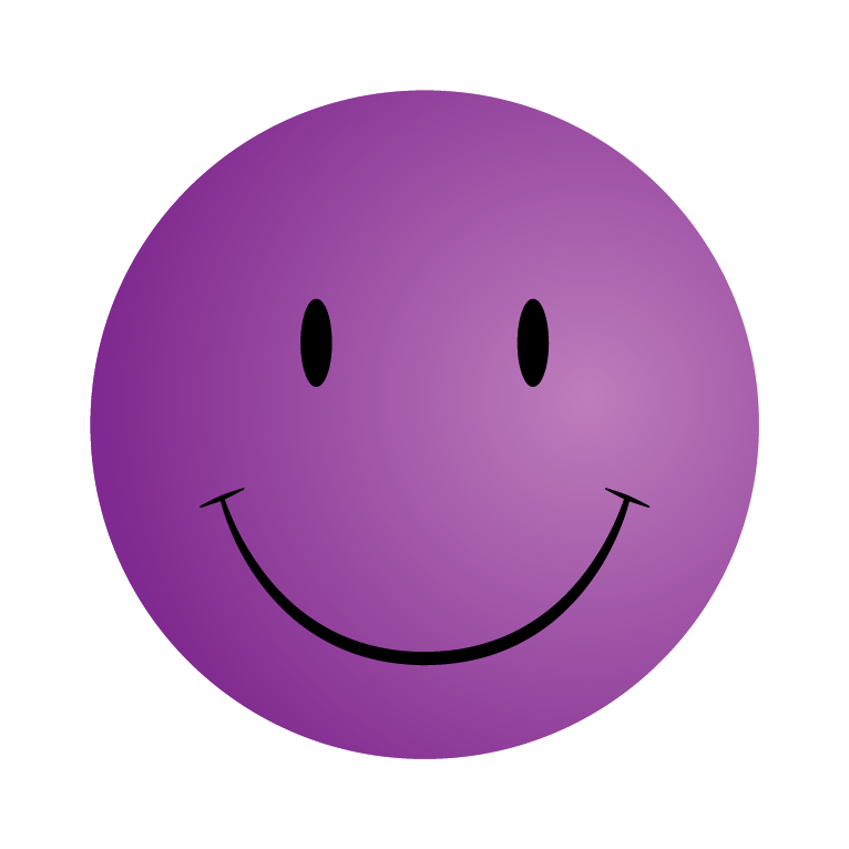 Purple Happy Face