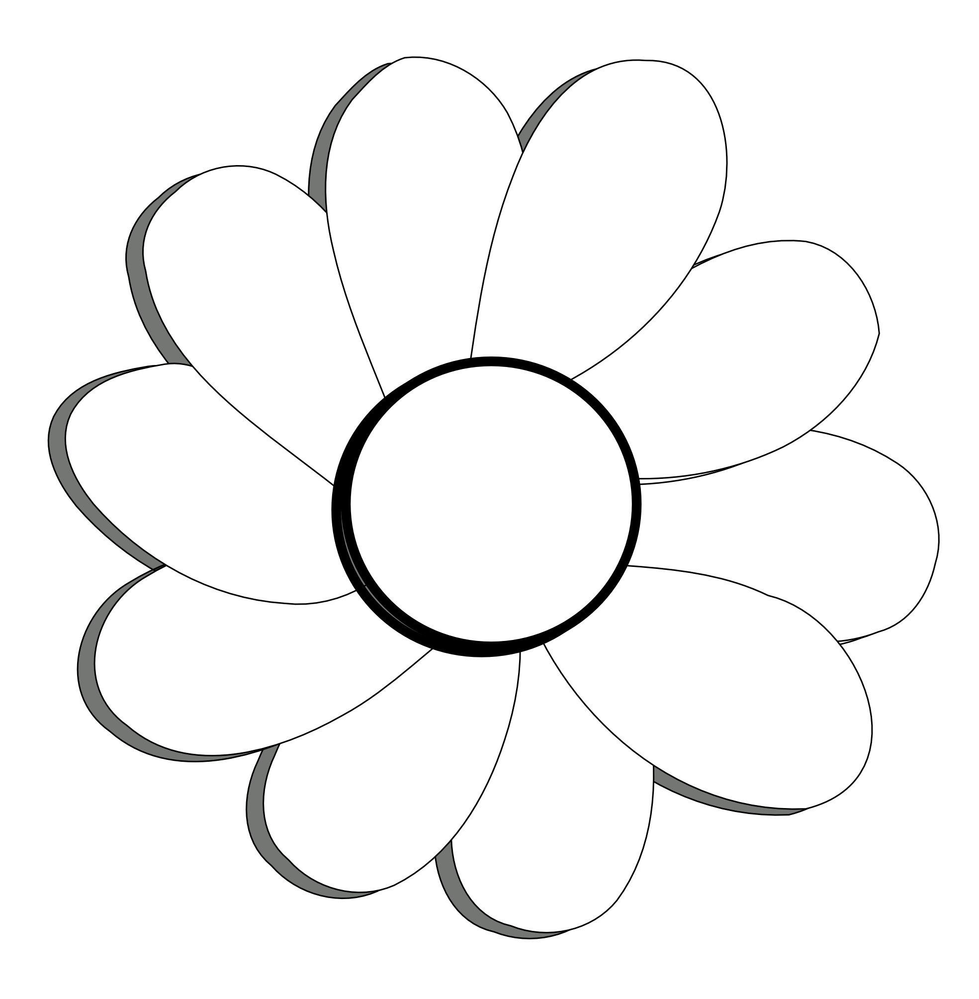 Free Black And White Flower Background, Download Free Black And White  Flower Background png images, Free ClipArts on Clipart Library