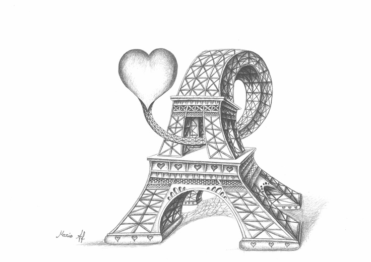 Eiffel Tower, Paris, France Freehand Drawing. Stock Vector - Illustration  of hand, sketch: 186105869