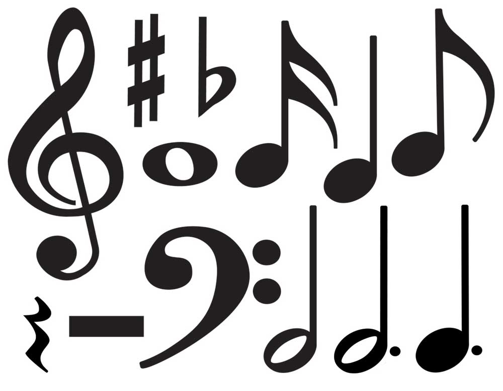 Buy Music Symbols Accent Pack | Music Media | Music Silhouette