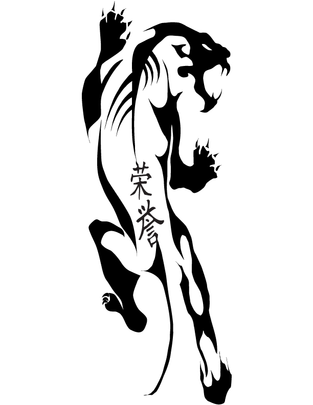 Black Panther Thigh Tattoo - Tattoo Ideas and Designs | Tattoos.ai