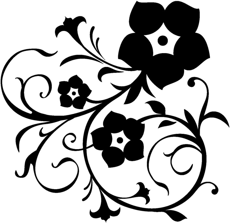 floral swirl clipart - Clip Art Library